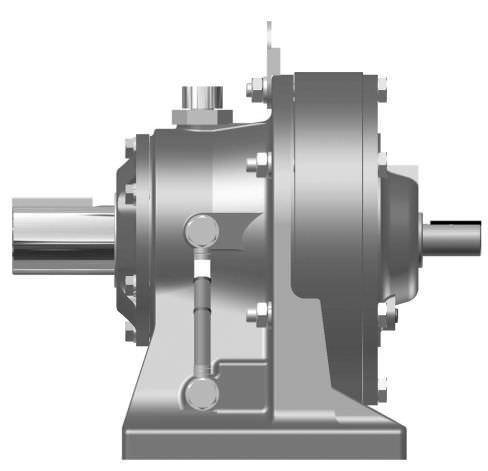 Cycloidal pinwheel reducer is a novel transmission device adopting K-H-V planetary transmission principle with small tooth difference. The transmission process is as follows: a double eccentric sleeve displaced by 180 degrees is installed on the input shaft, and two roller bearings called rotating arms are installed on the eccentric sleeve to form an H mechanism. The center holes of the two cycloids are eccentric The raceway of the upper arm bearing is sleeved, and the cycloidal wheel meshes with the needle gear to form an internal meshing reduction mechanism with a difference of one tooth.
