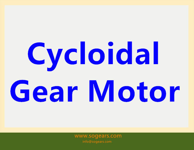 Modur Gear Cycloidal